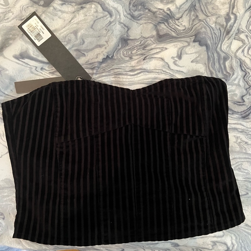 I. Am. Gia. Pinstripe corset never worn